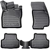Elmasline Juego de alfombrillas de goma 3D para Seat Arona año de construcción a partir de 2017, borde extra alto de 5 cm
