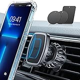 LISEN Soporte Móvil Coche Iman Magnetico Soporte Telemovel Carro para Aire Ventilación [N52 Iman] - Accesorios Coche Magnetic Car Phone Holder - Regalos Hombre para iPhone 16 15 13 Samsung S24 Android