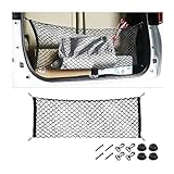 CGEAMDY Red de Almacenamiento de Nailon, Red de Almacenamiento Extensible para el Maletero del Coche, Red de Almacenamiento Universal para la mayoría de los Coches, vehicules (90x40cm)