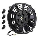 Ventilador Eléctrico para Coche, Ventilador Eléctrico Universal de 8 Pulgadas para Radiador Aire Acondicionado de Refrigeración Automática 10 Aspas 12 V 80 W 2250 RPM para Ventilador