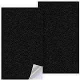 2pcs Cuero adhesivo,Parches asiento moto,Parche cuero adhesivo,Cuero para tapizar,Cuero autoadhesivo,Polipiel adhesiva para tapizar,para Sofás,Asientos de coche,Muebles(Negro,10×20cm)