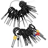 Herramientas de Eliminacion de Terminales Kit, Extracción de Terminales Automáticos, Extractor de Pin de Conector Crimpado Cableado Cable Electrico para Reparación de Coches (41 PCS)