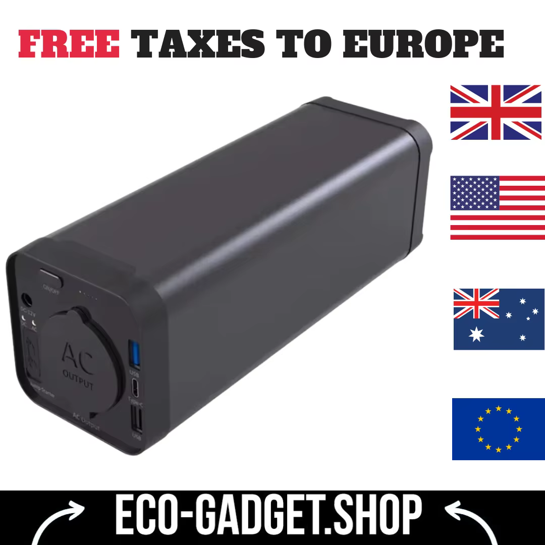 Fuente de alimentación portátil para exteriores, Mini UPS, 40800mah, CA 110V, 220V, salida PD, estación de energía portátil