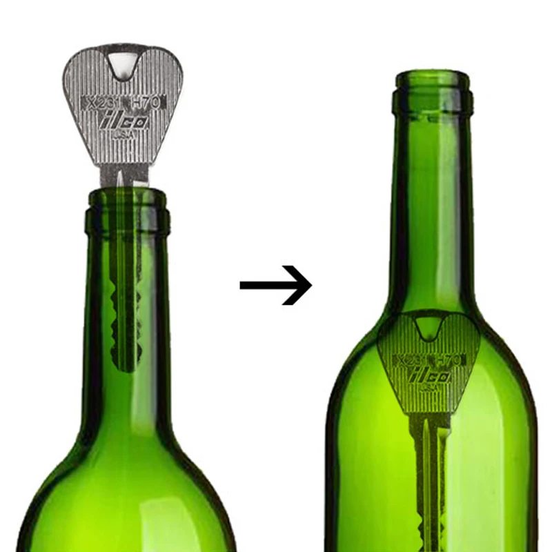 2 uds nuevo juguete para trucos de magia llave plegable a través de la botella o anillo penetración accesorios para trucos de magia juguete de broma mágica fácil de jugar