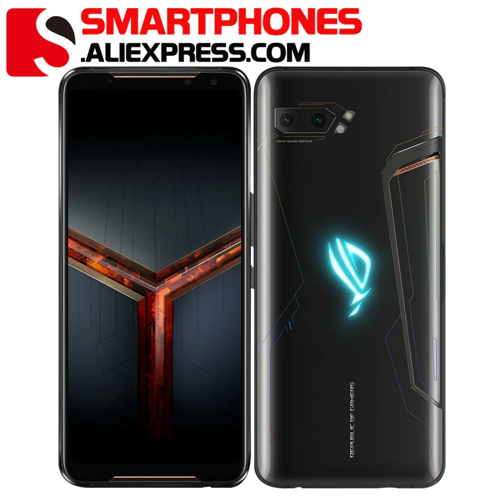Versión CN Global ROM Asus ROG Phone 2 8GB 128GB Gaming SmartPhone ROG Phone II 6,59 "Snapdragon 855 + 6000mAh teléfono móvil