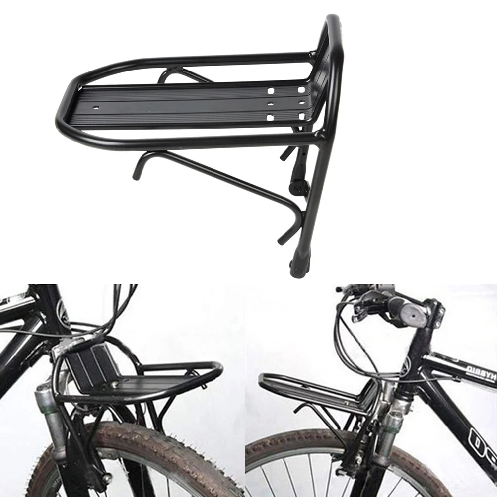 Alloy-portaequipajes delantero para bicicleta de montaña y carretera, alforjas de aleación de aluminio, portaequipajes, portaequipajes, maletero para piezas de bicicleta