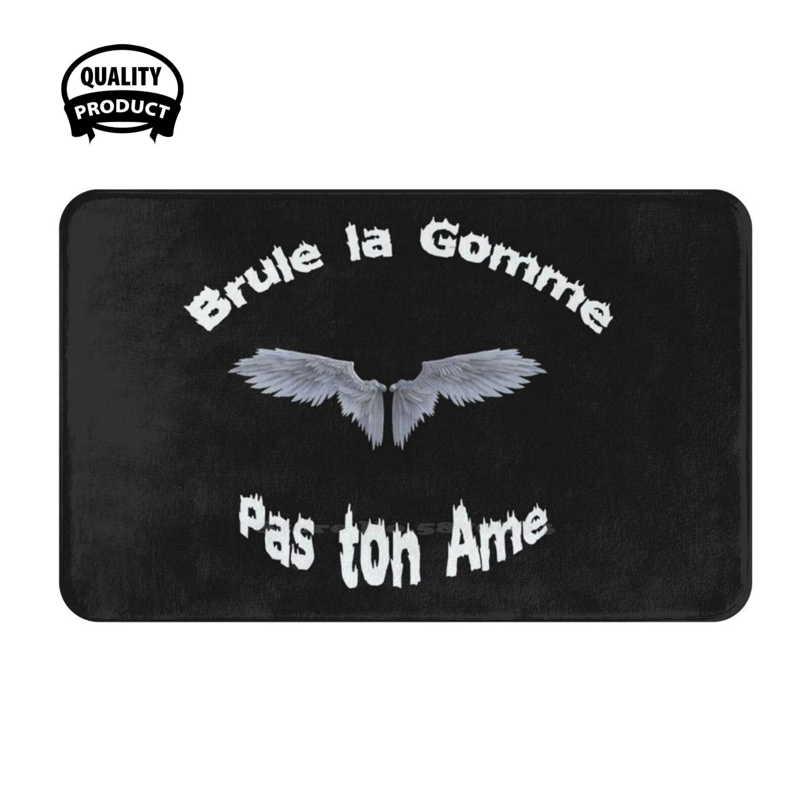 Cojín suave para quemar la goma, alfombra para el hogar, alfombrilla para puerta, coche, moto, motorista, alas de goma