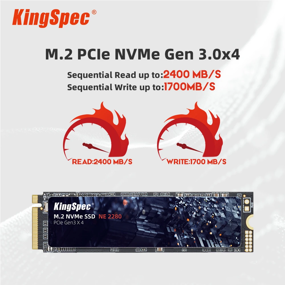 KingSpec M.2 SSD 120GB 256GB 512GB 1TB SSD 2TB disco duro M2 ssd m.2 NVMe pcie SSD disco duro interno para ordenador portátil de escritorio MSI