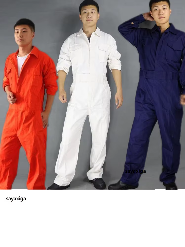 Mono de algodón 100% para trabajadores, ropa de trabajo mecánica, Pelele de talla grande, disfraz de uniforme para hombre y mujer