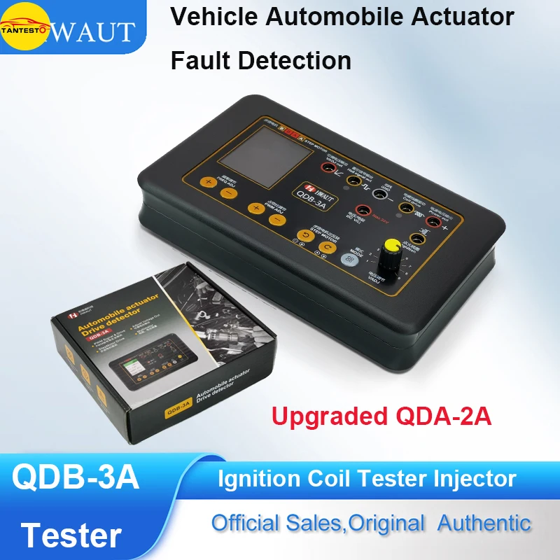 QDB 2A 3A 12 ~ 24V probador de inyector de prueba de bobina de encendido Detector de fallos de actuador de automóvil herramientas de diagnóstico de instrumento de Motor paso a paso