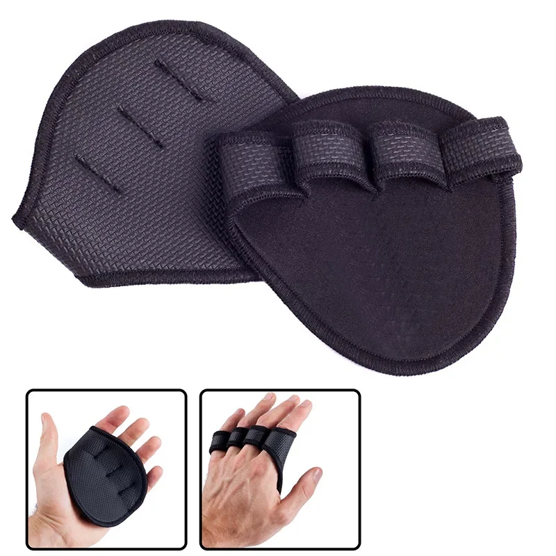 Almohadillas de agarre de neopreno, empuñaduras de elevación, guantes de entrenamiento para gimnasio, levantamiento de pesas, calistenia, levantamiento de pesas, Fitness, Protector de manos deportivo, 2 uds.