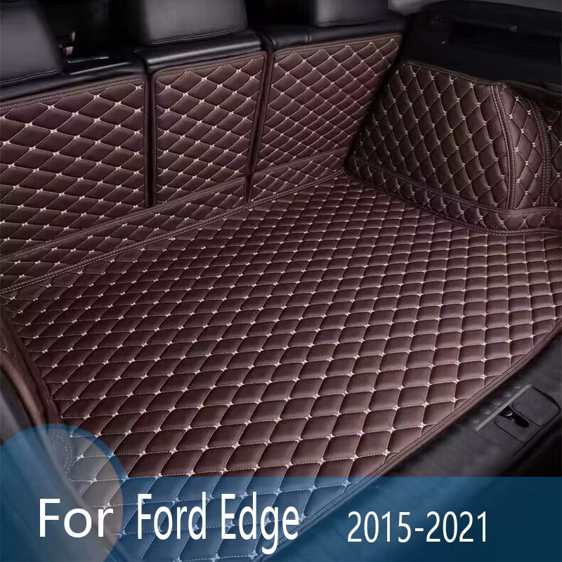 Alfombrillas de maletero de coche para Ford Edge 2021, 2020, 2019, 2018, 2017, 2016, 2015 (5 asientos), alfombra de revestimiento de carga, accesorios interiores de coche