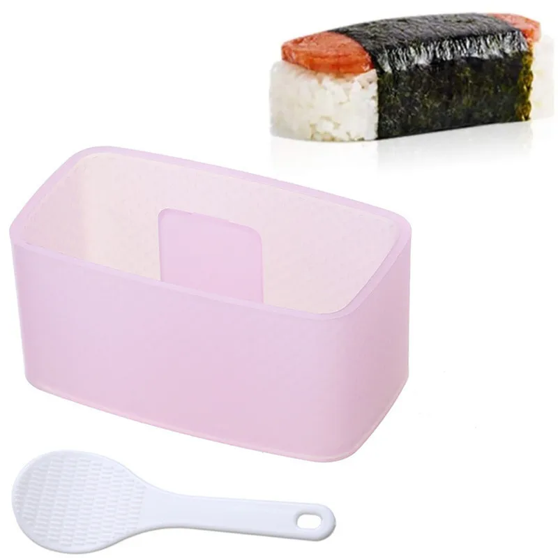 Molde Spam Musubi para hacer Sushi, prensa con cuchara de arroz, Kit de fabricación de Onigiri Sekirei y Kimbab antiadherente sin BPA