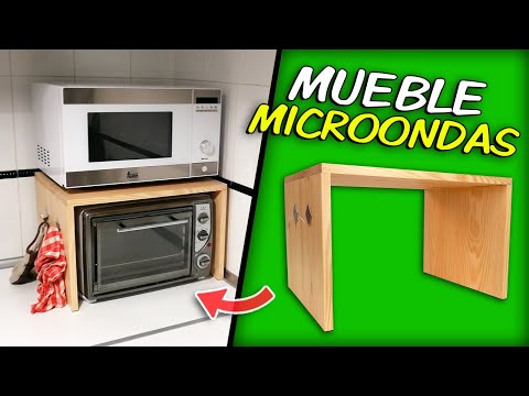 Muebles funcionales para aprovechar al máximo tu microondas