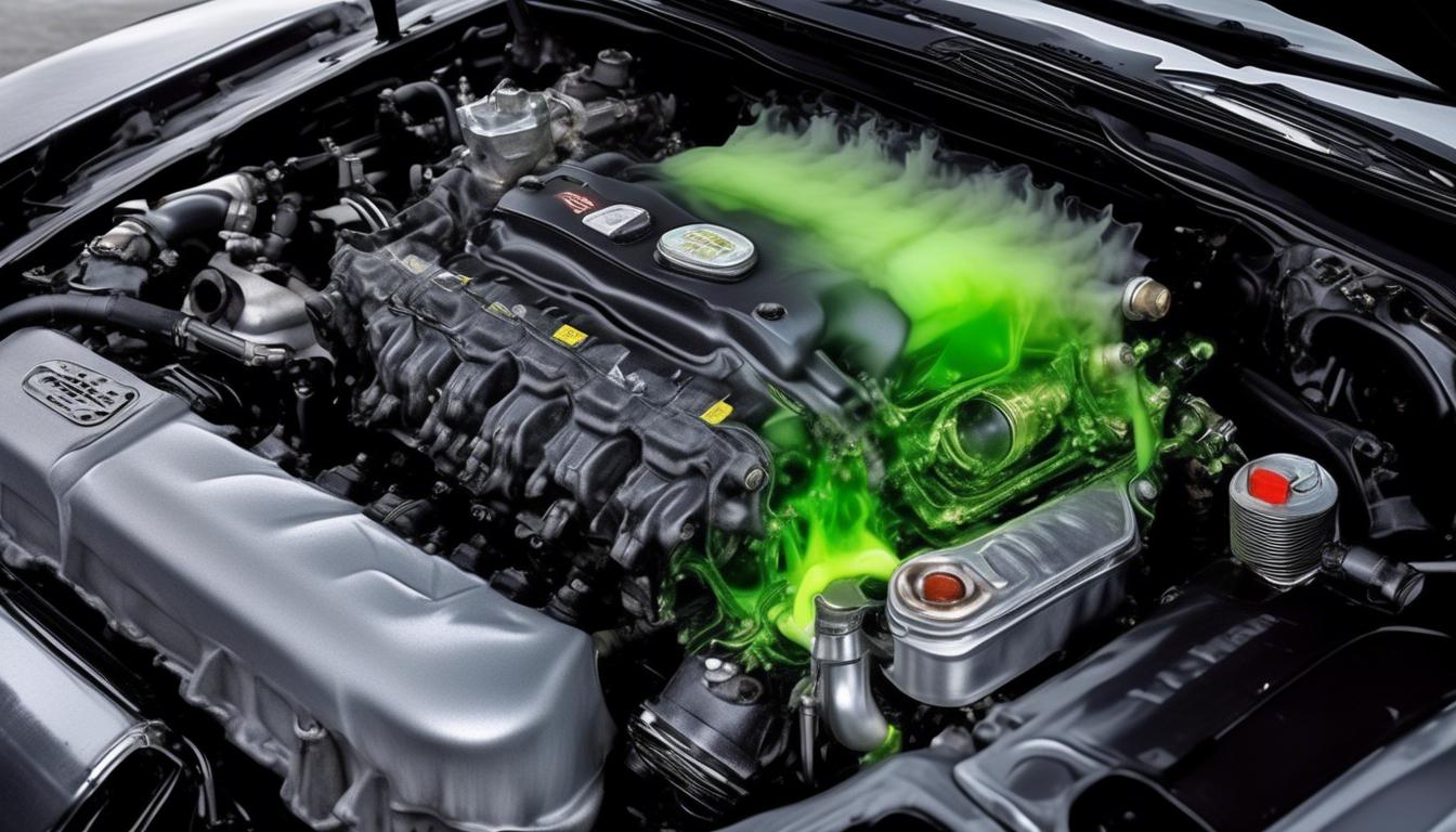 ¿De qué color es la fuga de líquido refrigerante en los coches?